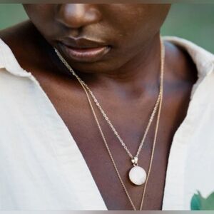 NWT Sanctuary Project Rose Quartz Serenity Necklace